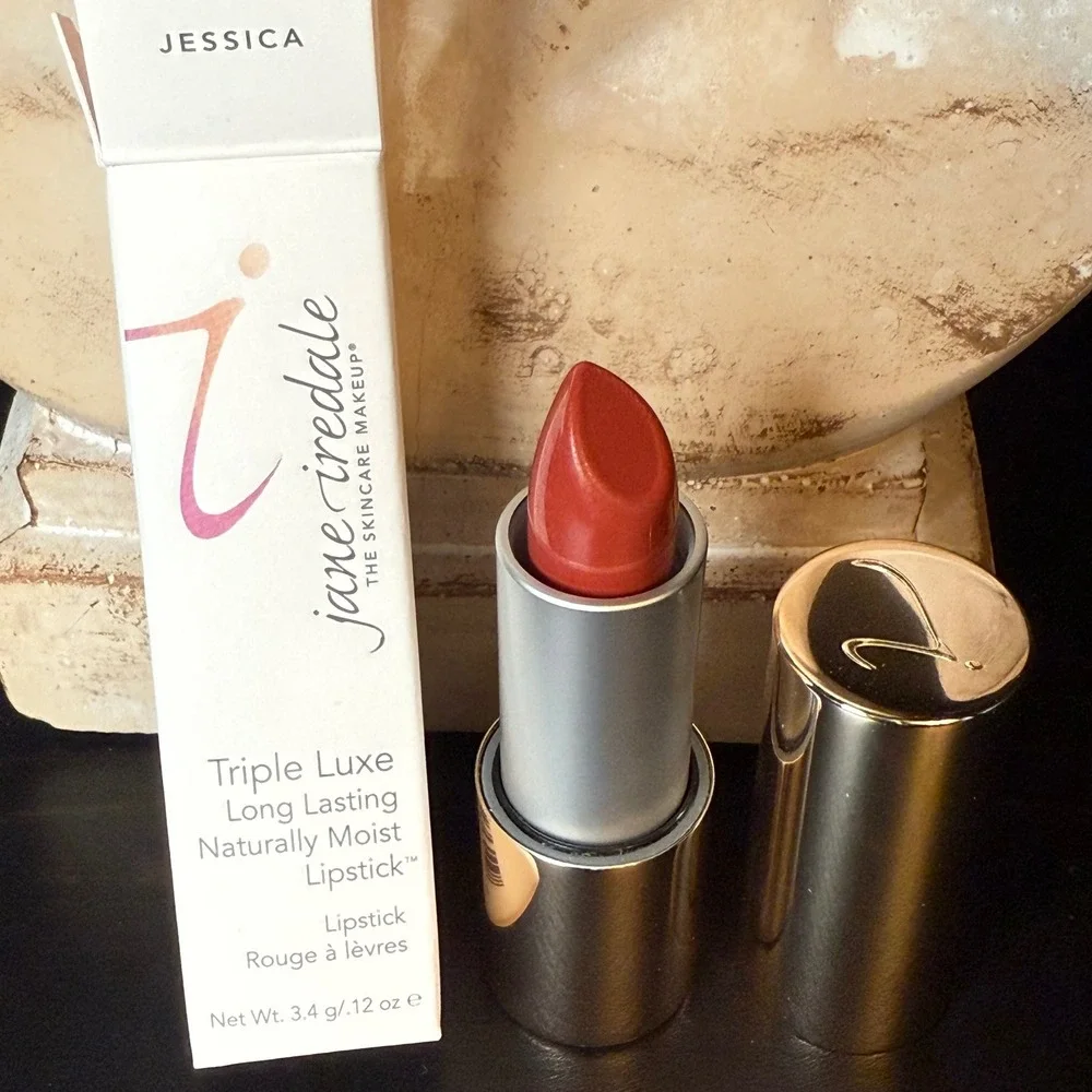 Jane Iredale Triple Luxe Long Lasting‎ Naturally Moist Lipstick Jessica 0.12 oz